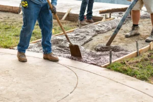 concrete patio