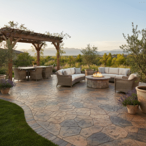 stamped concrete patio south jordan