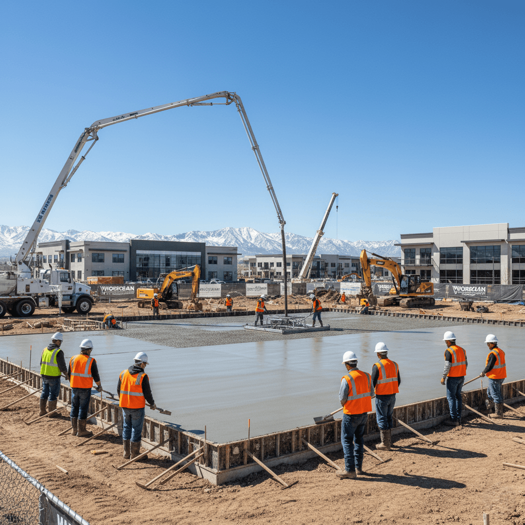 commercial concrete south jordan